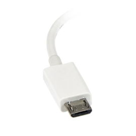 StarTech.com Cable Adaptador Micro USB a USB OTG Blanco de 12cm - Macho a Hembra StarTech.com Cable Adaptador Micro USB a USB OTG Blanco de 12cm - Macho a Hembra