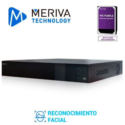 NVR FACE RECOGNITION / VIDEO INTELLIGENT / H.265 32 CANALES 16 POE 8MP 4DD / HDMI 4K + VGA / ONVIF / MERIVA TECHNOLOGY MAIN-3216 / P2P CLOUD N9000 NVR FACE RECOGNITION / VIDEO INTELLIGENT / H.265 32 CANALES 16 POE 8MP 4DD / HDMI 4K + VGA / ONVIF / MERIVA TECHNOLOGY MAIN-3216 / P2P CLOUD N9000