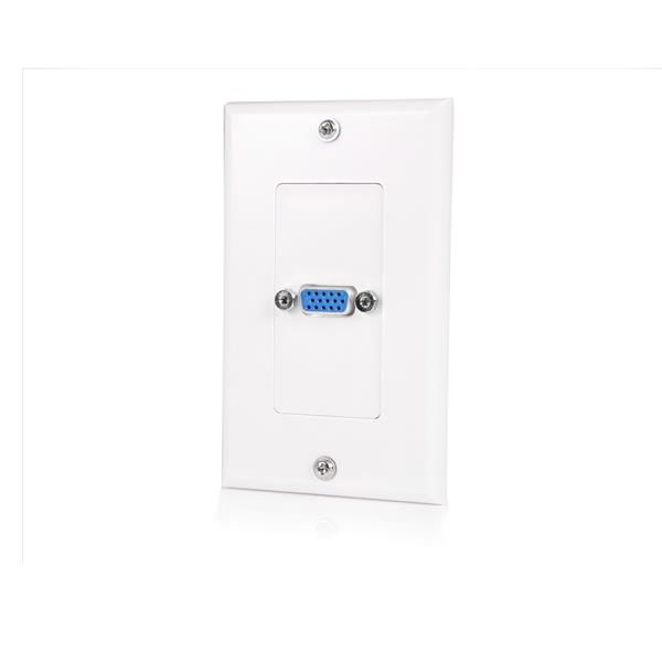 StarTech.com VGAPLATE placa de pared y cubierta de interruptor Blanco