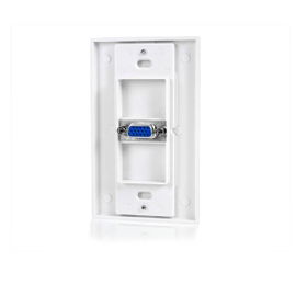 StarTech.com VGAPLATE placa de pared y cubierta de interruptor Blanco