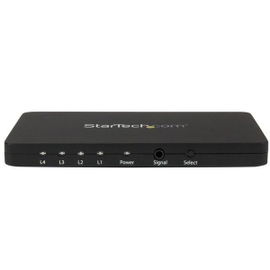 StarTech.com Switch Selector Automático HDMI de 4 Puertos con Chasís de Aluminio y MHL - Conmutador 4K 30Hz