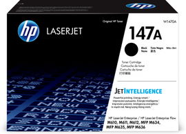 HP 147A - Negro - original - LaserJet - cartucho de tóner (W1470A) - para LaserJet Enterprise MFP M634; LaserJet Enterprise Flow MFP M634, MFP M635, MFP M636