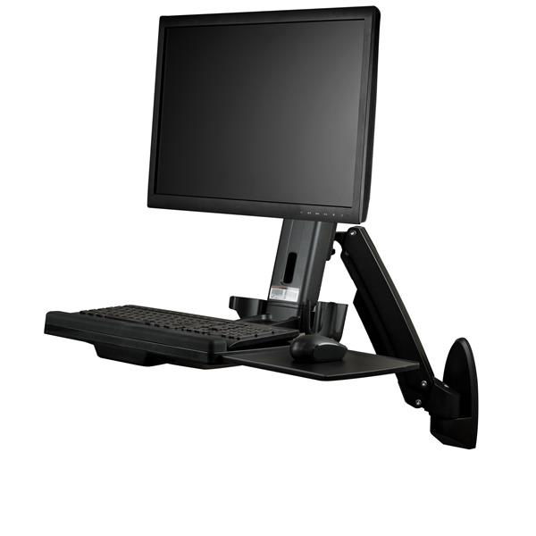 StarTech.com Estación de Trabajo de Pie y Sentado para Montaje en Pared - Para Un Monitor de hasta 24 Pulgadas - Escritorio Ergonómico StarTech.com Estación de Trabajo de Pie y Sentado para Montaje en Pared - Para Un Monitor de hasta 24 Pulgadas - Escritorio Ergonómico