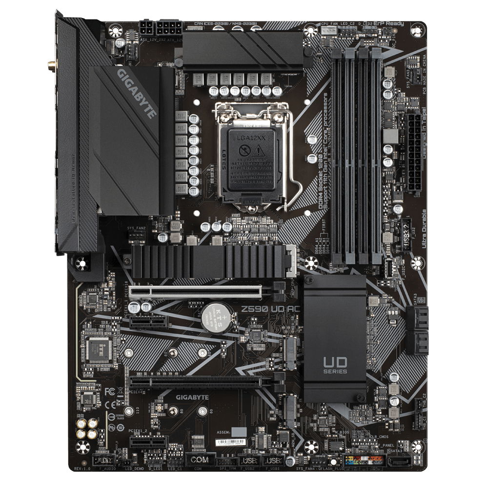 Gigabyte - Motherboard - ATX - LGA1200 Socket - Intel Z590 - para Core i9 / para Core i7 / para Core i5 / para Core i3 - None