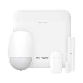 (AX PRO) KIT de Alarma AX PRO con GSM (3G/4G) / Incluye: 1 Hub / 1 Sensor PIR / 1 Contacto Magnético / 1 Control Remoto / Wi-Fi / Compatible con Hik-Connect P2P