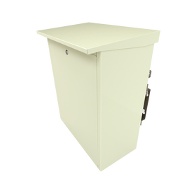Gabinete de Seguridad, Lámina Galvanizada, para 2 Baterías y/o Equipo Similar con Montaje en Poste.