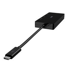 Belkin - Adaptador de vídeo - 24 pin USB-C macho a HD-15 (VGA), DVI-I, HDMI, DisplayPort hembra - negro - compatibilidad con 4K Belkin - Adaptador de vídeo - 24 pin USB-C macho a HD-15 (VGA), DVI-I, HDMI, DisplayPort hembra - negro - compatibilidad con 4K