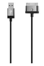 Belkin 4ft. USB - 30-pin m/m cable de teléfono móvil Negro 1,21 m USB A Apple 30-pin