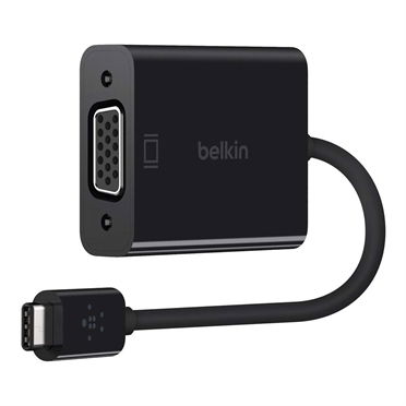 Belkin USB-C\VGA Adaptador gráfico USB Negro Belkin USB-C\VGA Adaptador gráfico USB Negro