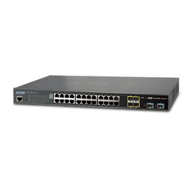 Switch de Acceso Stack Capa 2+ de 24 puertos + 4 compartidos TP/SFP + 2 Puertos 10G SFP+  Stack