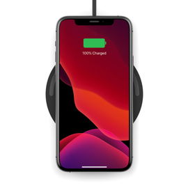 Belkin - Base de carga inalámbrica + adaptador de corriente CA - 10 vatios - negro