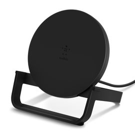 Belkin - Base de carga inalámbrica + adaptador de corriente CA - 10 vatios - negro