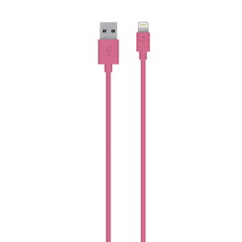 Belkin MIXIT Cable de carga y sincronización Lightning a USB - Cable Lightning - Lightning macho a USB macho - 1.2 m - rosa Belkin MIXIT Cable de carga y sincronización Lightning a USB - Cable Lightning - Lightning macho a USB macho - 1.2 m - rosa