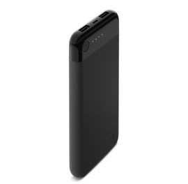 Belkin - Cargador portátil - 10000 mAh - 3.4 A - 2 conectores de salida (USB) - en el cable: Lightning - negro - para Apple iPad/iPhone/iPod (Lightning)