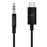 Belkin RockStar - Cable de audio - 24 pin USB-C macho a mini-phone stereo 3.5 mm macho - 91.4 cm - negro