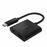 Belkin USB-C to HDMI + Charge Adapter - Adaptador de vídeo - 24 pin USB-C macho a HDMI, USB-C (solo alimentación) hembra - negro - compatibilidad con 4K, USB Power Delivery (60W)