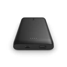 Belkin - Cargador portátil - 10000 mAh - 18 vatios - Fast Charge, PD - 2 conectores de salida (USB, 24 pin USB-C) - negro