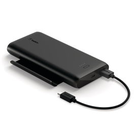 Belkin - Cargador portátil - 10000 mAh - 2 conectores de salida (USB, 24 pin USB-C) - negro