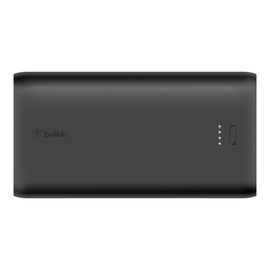 Belkin - Cargador portátil - 10000 mAh - 2 conectores de salida (USB, 24 pin USB-C) - negro