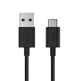 Belkin USB-A - USB-C, 1.8m cable USB 1,8 m USB 2.0 USB A USB C Negro