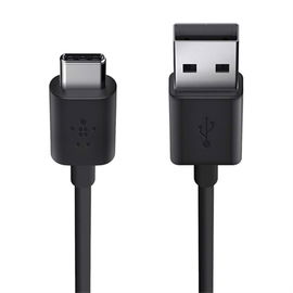 Belkin USB-A - USB-C, 1.8m cable USB 1,8 m USB 2.0 USB A USB C Negro