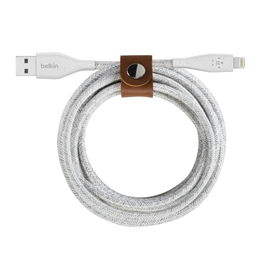 Belkin DuraTek Plus - Cable Lightning - USB macho a Lightning macho - 3.05 m - blanco