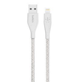 Belkin DuraTek Plus - Cable Lightning - USB macho a Lightning macho - 3.05 m - blanco