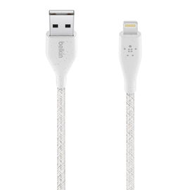 Belkin DuraTek Plus - Cable Lightning - USB macho a Lightning macho - 3.05 m - blanco