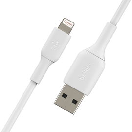 Belkin BoostCharge - Cable Lightning - Lightning macho a USB macho - 3 m - blanco Belkin BoostCharge - Cable Lightning - Lightning macho a USB macho - 3 m - blanco