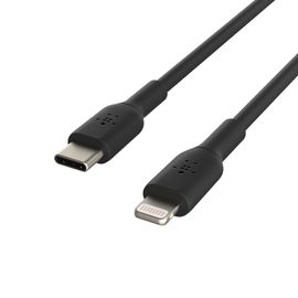 Belkin BoostCharge - Cable Lightning - 24 pin USB-C macho a Lightning macho - 1 m - negro - suministro de potencia USB (18W)