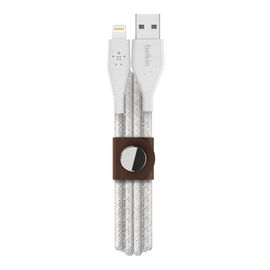 Belkin DuraTek Plus - Cable Lightning - USB macho a Lightning macho - 1.22 m - blanco - para Apple iPad/iPhone/iPod (Lightning)