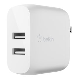 Belkin - - 24 vatios - 4.8 A - 2 conectores de salida (USB) - blanco