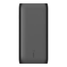 Belkin - Cargador portátil - 20000 mAh - 30 vatios - Fast Charge, PD - 2 conectores de salida (USB, 24 pin USB-C) - negro Belkin - Cargador portátil - 20000 mAh - 30 vatios - Fast Charge, PD - 2 conectores de salida (USB, 24 pin USB-C) - negro