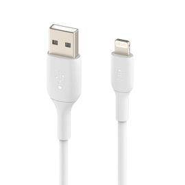 Belkin BoostCharge - Cable Lightning - Lightning macho a USB macho - 2 m - blanco