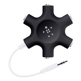 Belkin F8Z274BTBLK cable de audio 3,5mm 5 x 3.5mm Negro, Blanco