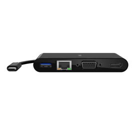 Belkin - Adaptador de carga y multimedia - USB-C - VGA, HDMI - 1GbE