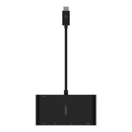 Belkin - Adaptador de carga y multimedia - USB-C - VGA, HDMI - 1GbE