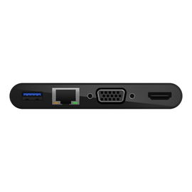 Belkin - Adaptador de carga y multimedia - USB-C - VGA, HDMI - 1GbE