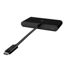 Belkin - Adaptador de carga y multimedia - USB-C - VGA, HDMI - 1GbE