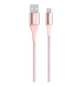 Belkin MIXIT DuraTek Lightning to USB Cable - Cable Lightning - USB (M) a Lightning (M) - 1.22 m - blindado - dorado rosa - para Apple iPad/iPhone/iPod (Lightning)