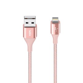 Belkin MIXIT DuraTek Lightning to USB Cable - Cable Lightning - USB (M) a Lightning (M) - 1.22 m - blindado - dorado rosa - para Apple iPad/iPhone/iPod (Lightning)