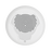 White speaker for ceiling installation