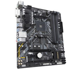 Gigabyte B450M DS3H - 1.0 - placa base - micro ATX - Socket AM4 - AMD B450 Chipset - USB 3.1 Gen 1 - Gigabit LAN - Tarjeta gráfica (CPU necesaria) - HD Audio (8-canales)