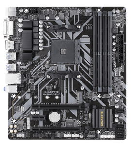 Gigabyte B450M DS3H - 1.0 - placa base - micro ATX - Socket AM4 - AMD B450 Chipset - USB 3.1 Gen 1 - Gigabit LAN - Tarjeta gráfica (CPU necesaria) - HD Audio (8-canales)