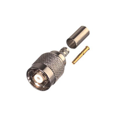 Reverse Polarity TNC Male Connector to Crimp on RG-8/X, BELDEN 9258 Cables. Reverse Polarity TNC Male Connector to Crimp on RG-8/X, BELDEN 9258 Cables.