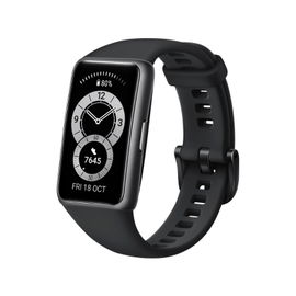 Huawei Band 6, Pantalla AMOLED, Resistente al agua, Compatible con Android y iOS, Bluetooth 5.0. Color Negro