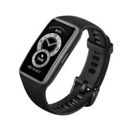 Huawei Band 6, Pantalla AMOLED, Resistente al agua, Compatible con Android y iOS, Bluetooth 5.0. Color Negro