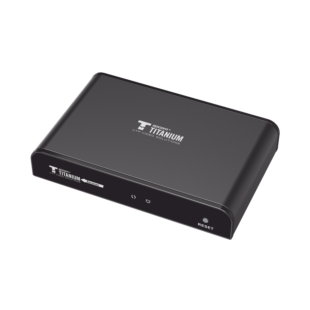 Receptor para uso en Kit TT383PRO hasta 120 metros, Cat 5e/6, control IR, 1080 p@50/60 Hz. con protocolo HDbitT