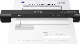 Epson - WorkForce ES-60W - Portatil a color - Una cara 4ppm - Alimentador manual - 600dpi, Resolución 1,200dpi - 500pag x día - USB 2.0, WiFi - Windows, MAC - 1 año