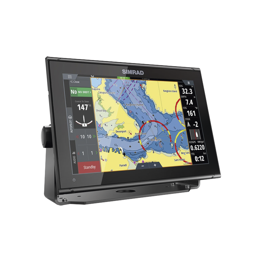 Pantalla de radar GO12 de 12 pulgadas con mapa base global.